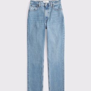 Abercrombie & Fitch curve love high rise straight leg jeans